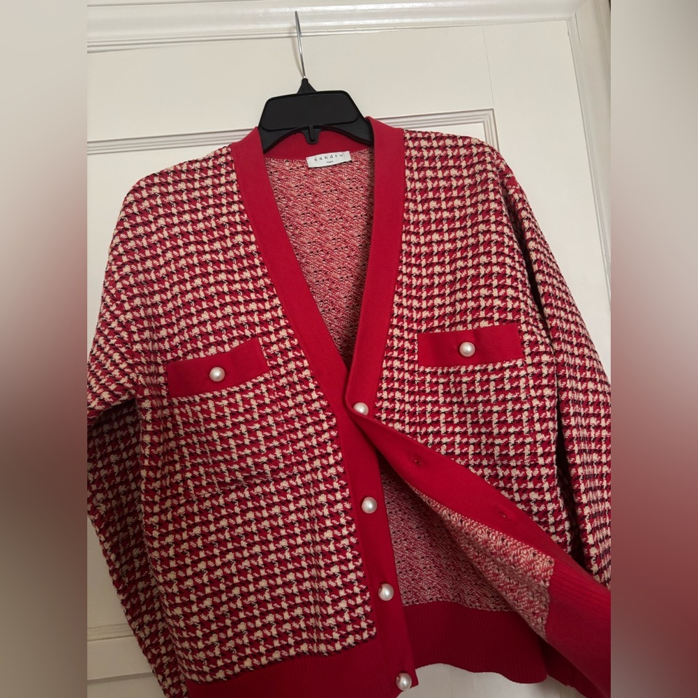 ✨EUC Sandro The Brandy Tweed Cardigan - Picture 6 of 7